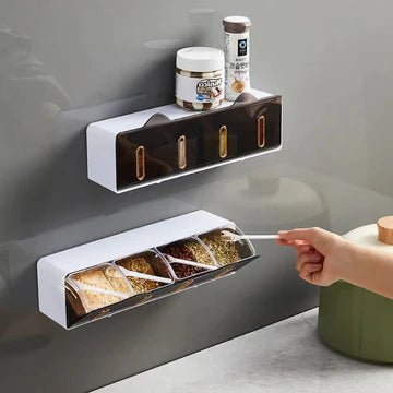 Wandmontiertes Gewürzregal - Japanische Eleganz