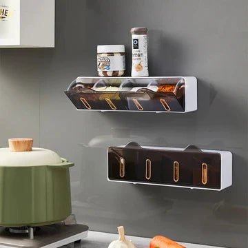 Wandmontiertes Gewürzregal - Japanische Eleganz