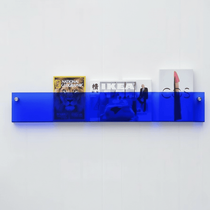 MODURACK – Minimalistischer Acryl-Wandhalter für Magazine in modernen Räumen
