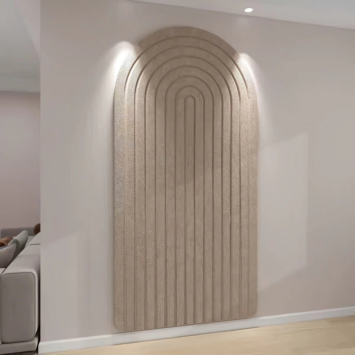 Nexavia – 3D-Wandpaneel mit gewölbtem Design und gerippter Struktur