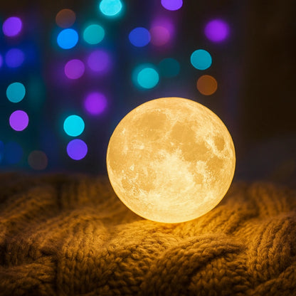 Lumera – 3D-gedruckte Mondlampe mit Fernbedienung