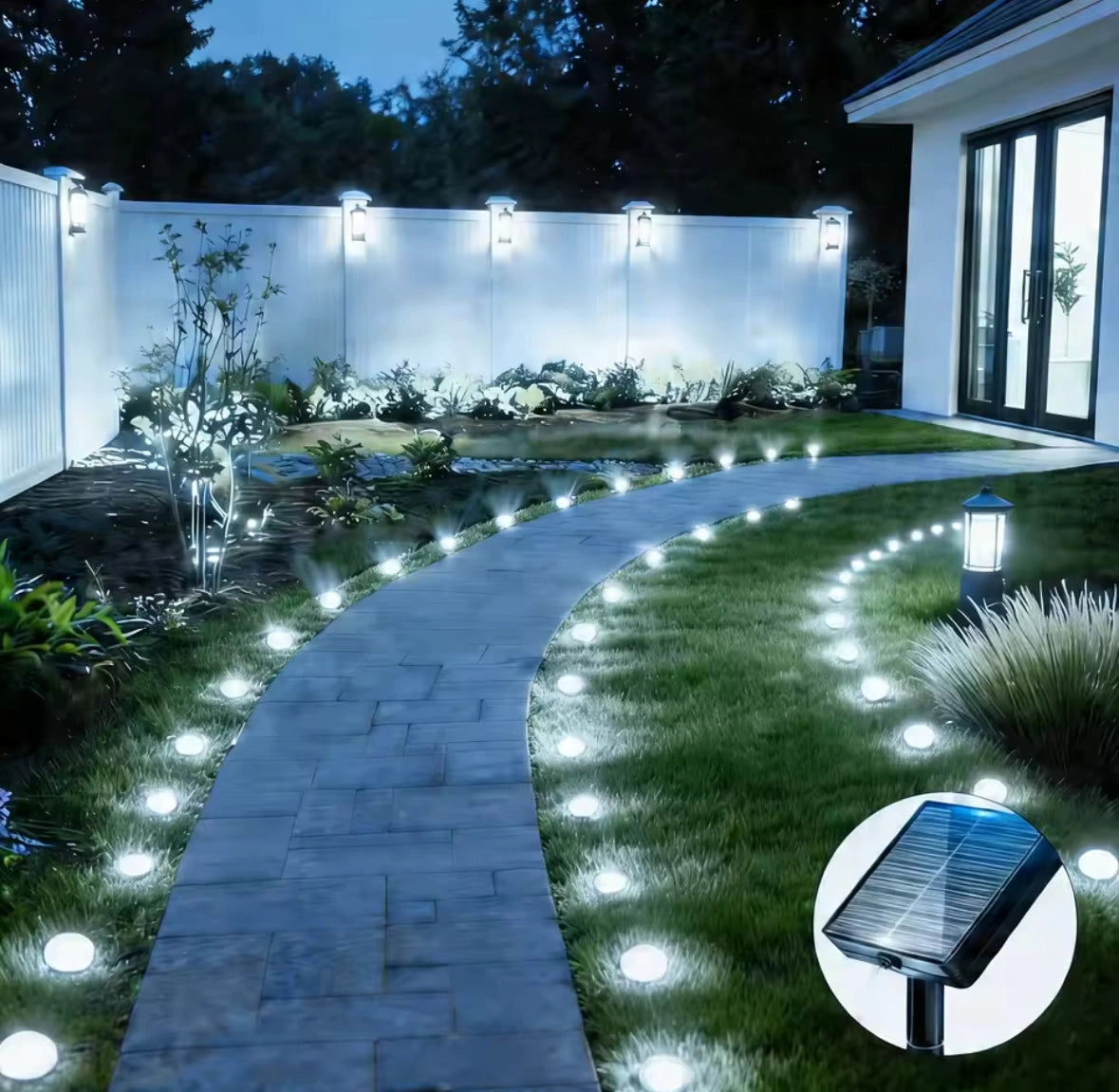 Kavento – Solar-Gartenleuchten mit Erdspießen und Dämmerungssensor